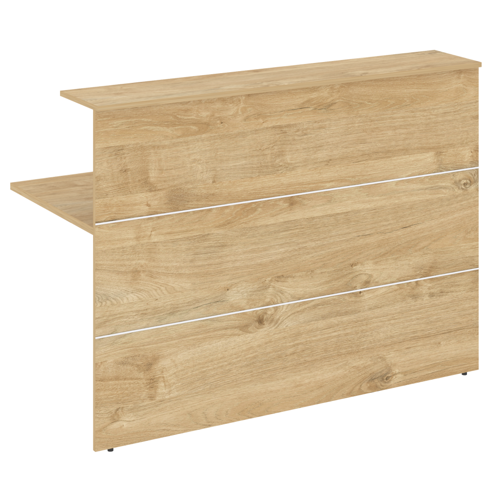 Модуль прямой высокий Рива Оникс Ресепшен 1580*736*1160 Рива Оникс Ресепшен Тиквуд Светлый
