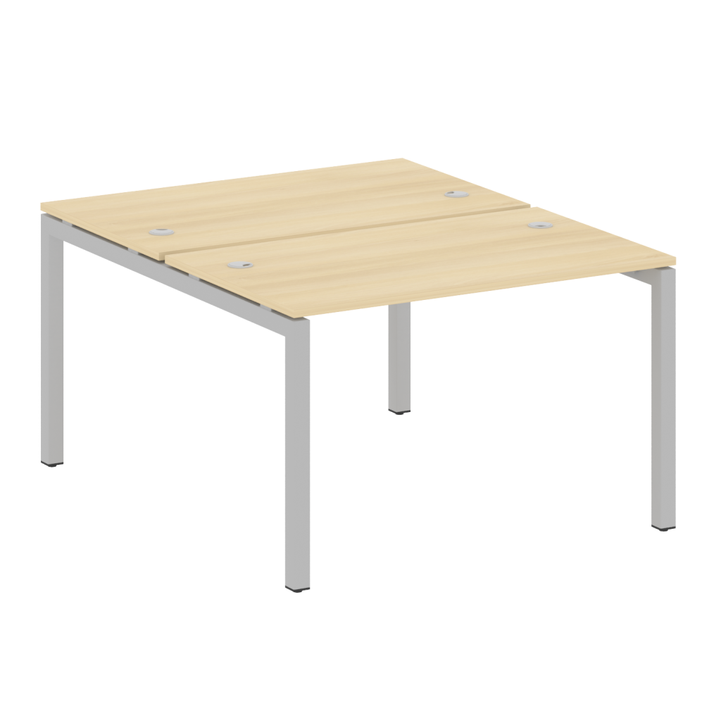 Рабочая станция на 2 рабочих места Метал Систем Куатро 1200*1475*750 Метал Систем Куатро Акация Лорка