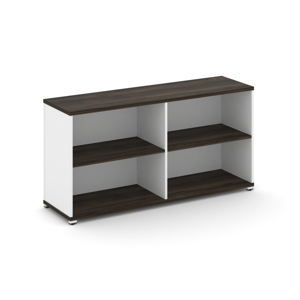 Стеллаж опорный/приставной Концепт 1480*420*750 Концепт Дуб Мали/Металл Белый