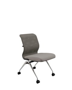 Серый-Песочный/Хром Стул на колесиках ErgoLife Sit 8 M4-9 - X2+Bahama Серый-Песочный/Хром