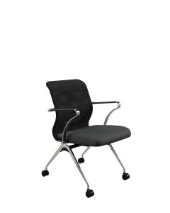 Стул на колесиках ErgoLife Sit 8 M4-8K - X2+UMF(X1) Черный/Хром