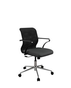 Кресло ErgoLife Sit 8 M4-8K - X2+UMF(X1) Черный/Хром/Вогнутый