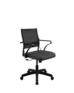 Кресло с низкой спинкой ErgoLife Sit Air 24 Топган Черный